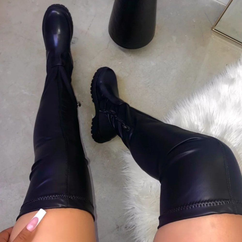Anika Thigh High Boot (Thick Thigh Friendly)